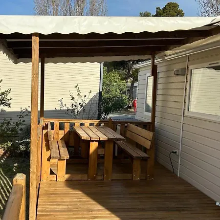营地 Mobil-home - - Clim, Tv 纳博讷普拉日